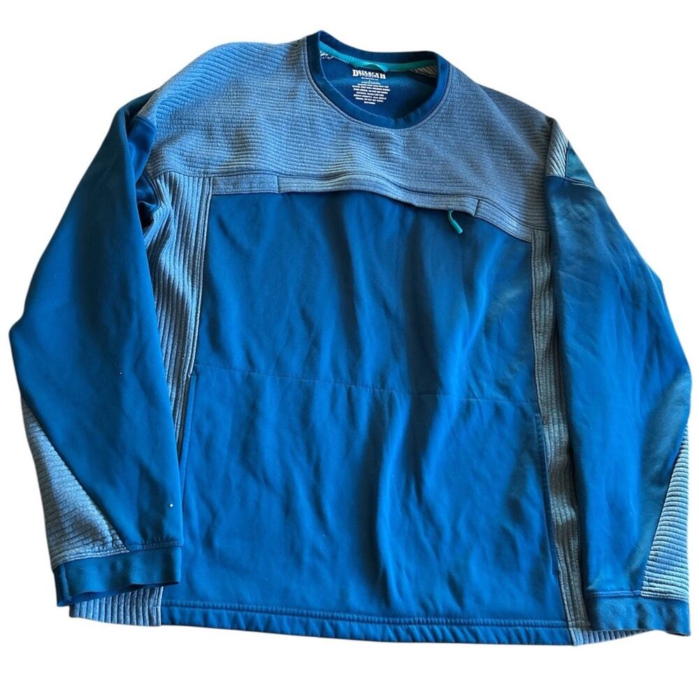 Duluth Trading Co. Men’s Size Large Quilted Crewneck Pullover Sweatshirt Fleece